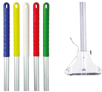 Kentucky Heavy Duty Mop Handle Epoxy Coated Steel - 137cm (54) (Yellow)