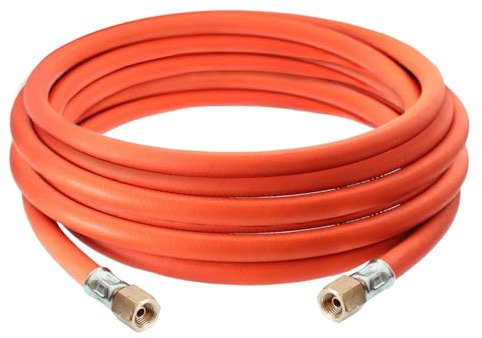 MUOHAVA Industrial Gasschlauch mit 1/4 lks,Propan Butan Gasschlauch 500cm mit Ø6.3mm