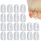 Wscwl Protège-orteils Femme,Protecteurs d'orteils,Kit de protection d'orteils antifriction en silicone - Protecteur d'orteils élastique Transparent et souple, 20 pièces, pour la marche, la course à