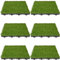 Künstliches Gras für Hunde Töpfchen -Graspolster für Hunde, 6pcs 12x12 Weiche durchlässige Hundepee -Gras, bissbeständig
