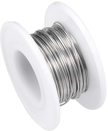 TOP-VIGOR 0.6mm 22AWG Heating Resistor Wire, 5M Wrapping Nichrome Resistance Wire for Heating Elements, DIY Projects, Industrial Applications
