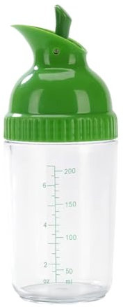 Swiixxer Easy Grips Salad Dressing Shaker Dispenser Leakproof Container Bottle Universal Sauces Mixer with Scales Kitchen GadgetB 5.5x17cm
