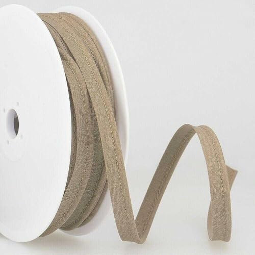 5mm Flanged Piping Cord Polyester Cotton 45 Colours BUY 1 2 Or 4 Metres 801D, 045 Dark Taupe, 4 Metres