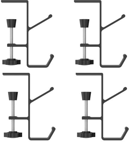 Jasaly Ajustables para Medias y Adornos de Chimenea, de Metal para Decoraciones de Repisas Navideñas