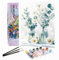 Bougimal Peinture par Numéro Adulte Paysages avec Pinceaux et Acryliques Bricolage Peintures Kits, pour la Décoration Intérieure maison, Fleurs colorées 9, 28x35cm(Sans Cadre)