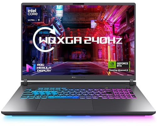 MESH Computers ASUS ROG Strix G18 G815 18-inch 2.5K 240Hz Gaming Laptop (Intel Core Ultra 9 275HX, 64GB DDR5 RAM, 4TB SSD, NVIDIA GeForce RTX 5070, Windows 11 Pro)