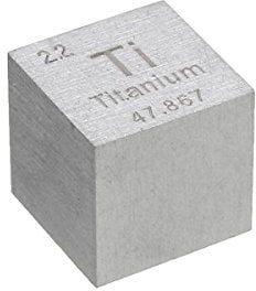 EsportsMJJ 99,5% High Purity 10mm Cube Titan Ti Verschiedene Metallperiodensystem Der Elemente Cube