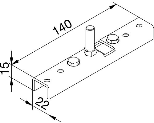 Tragprofil für minimale Einbauhöhe Stahl