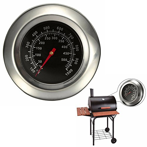 Xrten Thermomètre Barbecue en Acier Inoxydable, Thermomètre de Four pour BBQ Extérieur