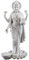 Top Collection Lakshmi Statue, Hindu-Göttin des Reichtums, Wohlstand, Weisheit und Glück, 25 cm, Sammelfigur (weißer Marmor)