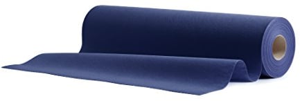 AROBA 1x Airlaid Tischläufer (Blau, 40 cm x 24 m) - Stoffähnliche Tischläufer - Tischband Tischtuchrolle Tischdeko für Hotel Catering Geburtstag Restaurants Kommunion Taufe