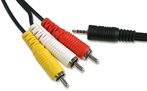 PRO SIGNAL 2.5mm 4 Pole Jack Plug to 3x Phono (RCA) Plug Lead, 1.5m – Gold-Plated Audio/Video Cable, Pure Copper Conductors - PSG00500