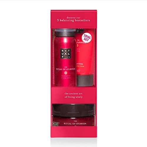 RITUALS Geschenkset für Frauen von The Ritual of Ayurveda, Probiergröße – Mit Indischer Rose und Süßmandelöl – Beruhigt und Nährt