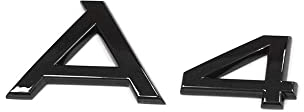Audi 8W0853741T94 Schriftzug A4 Exclusive Black Edition Emblem Blackline Aufkleber, schwarz