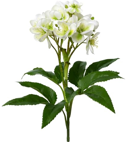 Fuchs seit 1895 Künstliche Christrose 58 cm weiß
