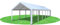 Partyzelt 4x12m Modular Pro PE ohne Seitenteile Weiss