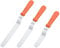U-Taste Torten Winkelpalette 3er Set, Tortenmesser & Kuchenmesser mit 18/0 Edelstahl Streichmesser für Tortendekoration Frosting, 3 x 15/20/25cm Klinge (Orange)