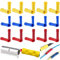 ANTHYTA 100 Stück Kabel Quetschverbinder Stoßverbinder 0,5-1,5mm²/1,5-2,5mm²/4,0-6,0mm² Stossverbinder Isoliert Kabelschuhe Wärmeschrumpfende Verbinder Rundsteckhülsen Vollisoliert (Rot+Gelb+Blau)
