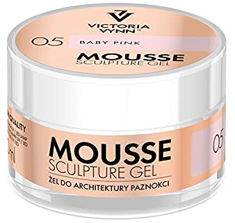 VICTORIA VYNN Sculpture Gel, 50 ml, Crystal Glass, Baby Pink 05, Oval False Nail, 1 Piece