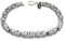Fly Style Byzantiner Königskette Armband Herren - Königsarmband Edelstahl silber poliert - 6mm breit, 18cm lang