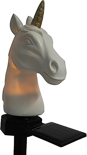 Luna24 simply great ideas... Solar Stableuchte Einhorn, Gartenbeleuchtung Fabeltier 16638, eine außergewöhnliche Solarleuchte, Solarlampe, Gartendeko, Gartenstecker.
