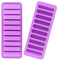 2 moldes de silicona para barra de chocolate, molde de silicona para galletas de chocolate, 10 cavidades de tiras largas de silicona para dedos, moldes de barra perfectos, para pan, pasteles, barra de