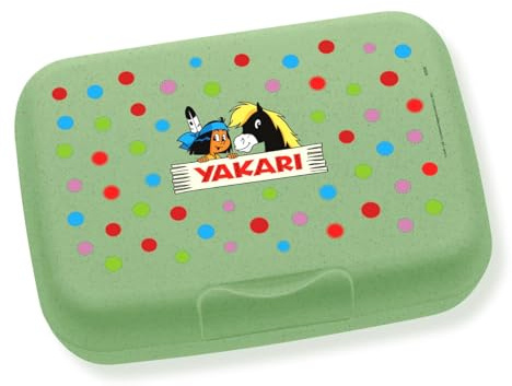 Yakari Brotdose, kleiner Donner, grün, Brotbox für Kinder, ideal fürs Pausenbrot
