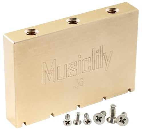Musiclily Ultra 36mm Messing Gitarre FR-Style Tremolo Block für E-Gitarre Gotoh GE1996T Floyd Rose Locking Tremolo