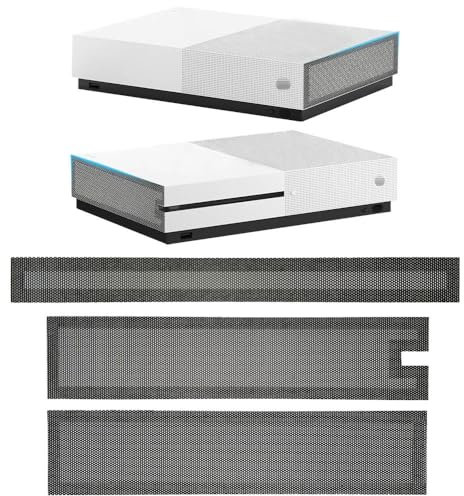Chanvoo Staubfilter kompatibel mit Xbox One S, Zubehör mit 3 PVC-Netzen Set – hochdichte, atmungsaktive Netzabdeckung oben und hinten Schutz