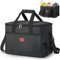 Esilihom Large Cooler Bag 30L, Thermal Insulated Picnic Bag, Lunch Bag Waterproof Cool Bags for Camping, Picnic, BBQ, Travelling and Family Outdoor Activities, Black