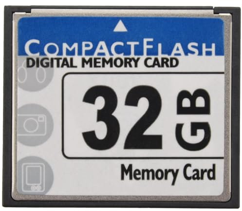 SOFORFREEM Professional 32GB Compact Flash Memory Card(White&Blue)