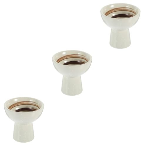 PRETYZOOM 3 Pièces Coupe De Glace Coupes à Dessert Cérélac Décoration Verre Bol Décoratif Bol à Dessert Bol De Glace Sur Pied Coupes à Fruits Pour Centre De Table Bols à Dessert Céramique