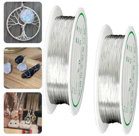 Jewellery Wire – 30M Tarnish-Resistant Silver Crafting Wire for Jewellery Making | Flexible, Durable Thin Wire for DIY Necklaces, Bracelets, Earrings