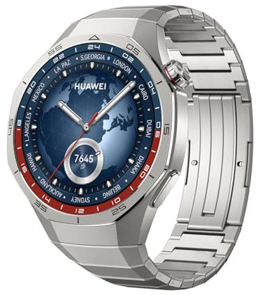 VeveXiao Bracelet de rechange robuste en titane compatible avec Huawei Watch GT 5 Pro de 46 mm, sans espace - En alliage de titane de luxe pour montre GT 5 Pro de 46 mm - Pour homme et femme, GT 5Pro