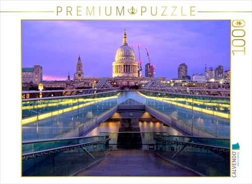 CALVENDO Puzzle Millenium Bridge | 1000 Teile Lege-Größe 64 x 48 cm Foto-Puzzle für glückliche Stunden