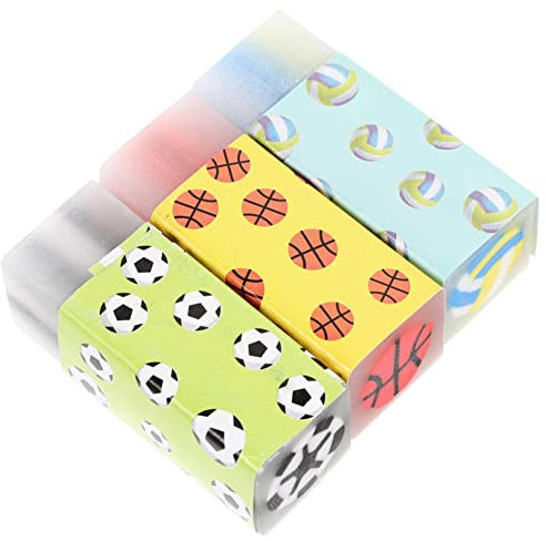 DIYEAH 12stücke Junge Mädchen Radiergummis Cartoon Ball Radiergummis Leuchtende Farben Für Bleistifte Kleine Für Junge Mädchen Geschenke Für Kleinkinder