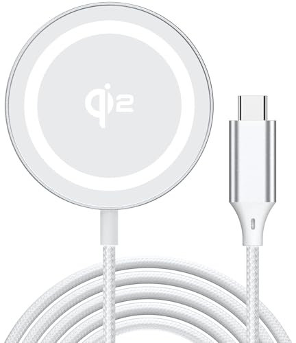Mag-Safe Ladegerät, Qi2 Induktive Magnetische Ladestation 15W für iPhone 17 Air 16 Pro Max/15 14 13 12 11 Serie und Air-Pods Pro 4 3, Magnet Wireless Charger -Ohne Netzteil, 1 Stück
