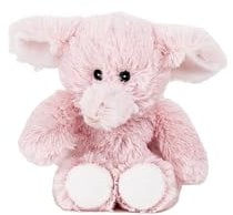 Warmies Pink Elephant Plush Mini Size, Fully Microwavable and Weighted Cuddly Toy for Anxiety, Chill in The Freezer or Heat in Microwave, Soft Toy Heat Pad