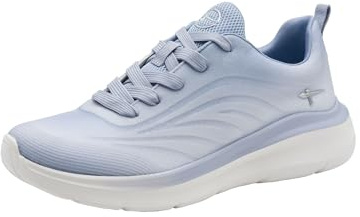 Tamaris Damen Wide FIT Sneaker Textil Feeling Light, lt Blue, 36
