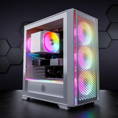 GameMachines Flow Snow Edition - Gaming PC - AMD Ryzen 7 5700X - GeForce RTX 5060-1TB SSD - 32GB DDR4 - WLAN - Win 11 Pro.