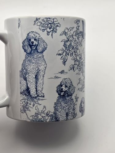Toile De Jouy Poodle Mug. Coffee/Tea Mug. Beautiful Design