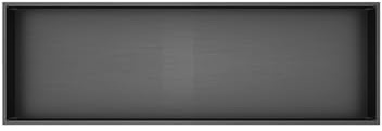 ENKI, SN06, Stainless Steel Recess Bathroom Shelf, No Tile Wall Niche for Storage, Overmount Installation, Gunmetal Grey