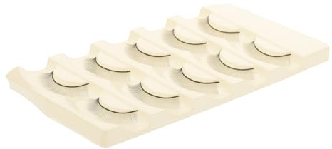 Mobestech 5 Paar Trainingswimpern Selbstklebende Wimpernstreifen für Wimpernverlängerungen Übungsstreifen für Anfänger Schwarz 5 Paar