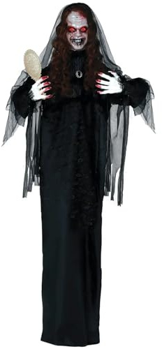 Halloween-Deko Figur Gruselfrau, mit Licht-, Sound- und Bewegungseffekt, 170cm