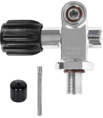 FACAIIO Messing Tauchen für Tankventil, Joch und DIN-Regler, M18x1,5 Gewinde 0,5-4L Zylinder, max 250 bar