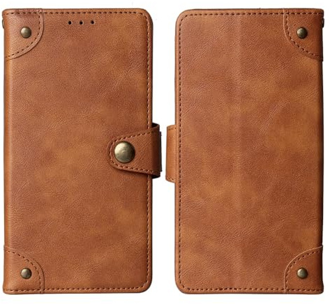 Anybird Premium Retro Flip Leather Protector Case For Innioasis MP3 MP4 Player G1 / G3 / G5 4 Inch Magnetic Card Slot Protective Bumper (Brown)