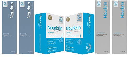 Nourkrin 6 Month Bundle with Shampoo and Conditioner for Women