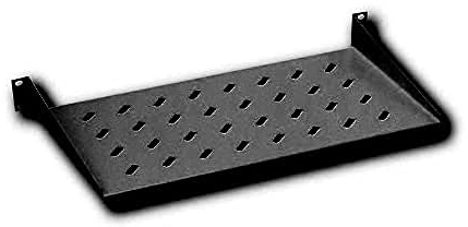 DIGITUS DN-19 TRAY-1-SW 19 Zoll Netzwerkschrank-Geraeteboden 1 HE Festeinbau Geeignet Fuer Schrankti schwarz, RAL 9005