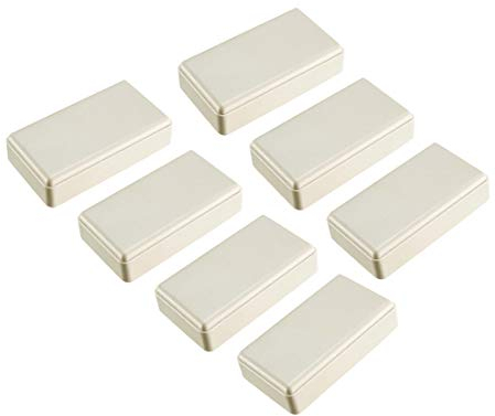 sourcing map 7 Stück 49 x 28 x 14 mm Elektronischer Kunststoff DIY Anschlussdose Gehäuse Beige