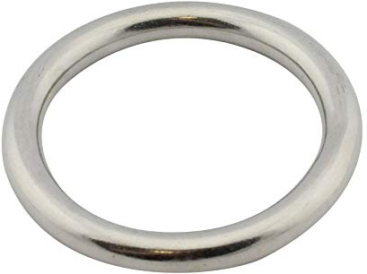 D2D | VPE: 1 Stück - Edelstahl Ring - Größe 10 x 60 mm - M8229 A4 V4A - geschweißt und poliert - Öse